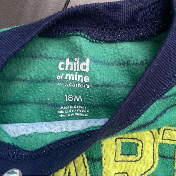 COM by Carter’s Part dinosaur fleece sweats set: sweatshirt & joggers size 18M - Picture 3 of 7